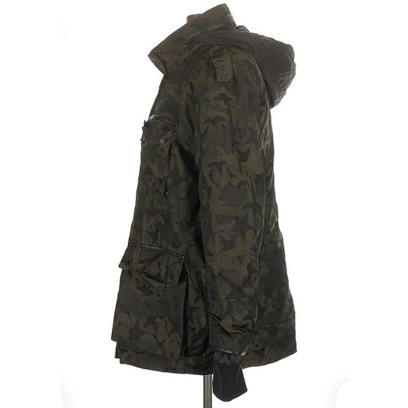 Avec Les Filles Camoflauge Camo Coat Jacket Size Large - Picture 4 of 5